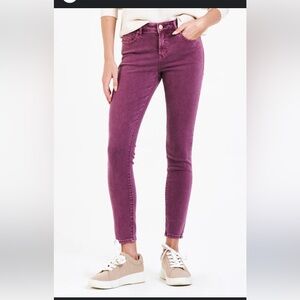 •DEAR JOHN•WINE HIGH RISE DENIM JEAN SIZE 27. Excellent like new condition